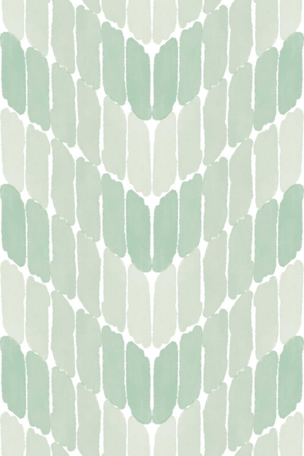 Fancy Walls Paintstrokes in Green Simple self-adhesive wallpaper