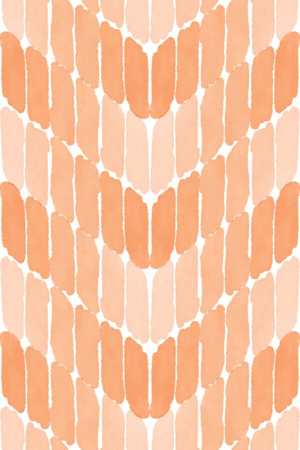 Fancy Walls Paintstrokes in Orange peel and stick wallpaper