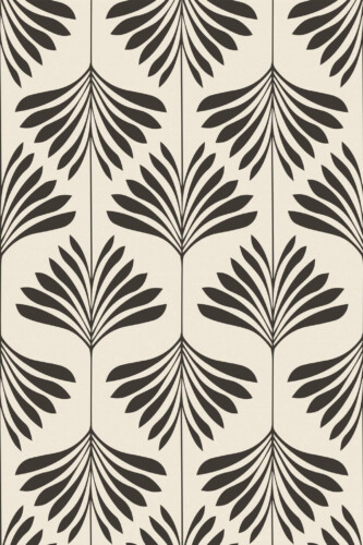 Pattern repeat of Palm leaf removable wallpaper design