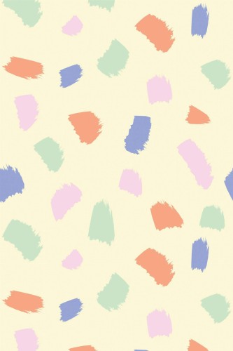 Pattern repeat of Pastel brushstroke removable wallpaper design