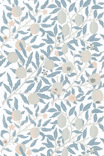 Pattern repeat of Pastel citrus removable wallpaper design