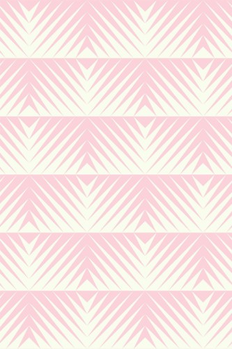 Pattern repeat of Pastel pink geometric removable wallpaper design