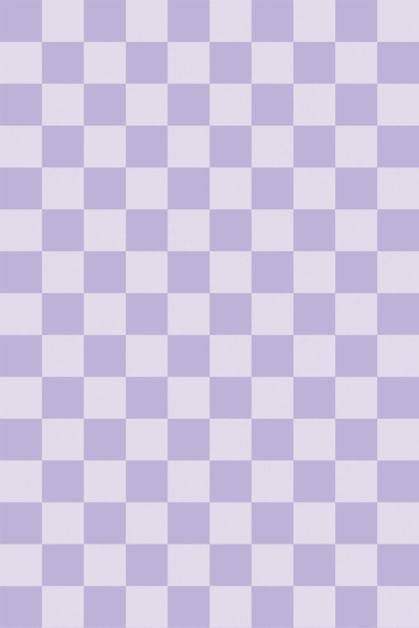 Pattern repeat of Pastel Purple Grid removable wallpaper design