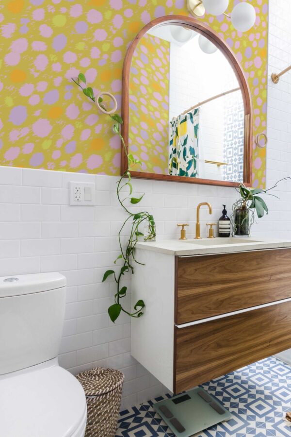 Fancy Walls Cute Stylized Spots Pastel Cheerful removable wallpaper