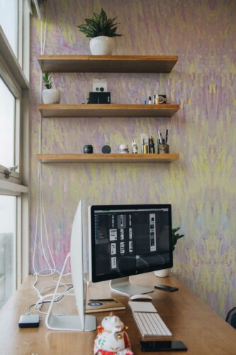 Removable wall mural featuring Soft Painted Elegance by Fancy Walls