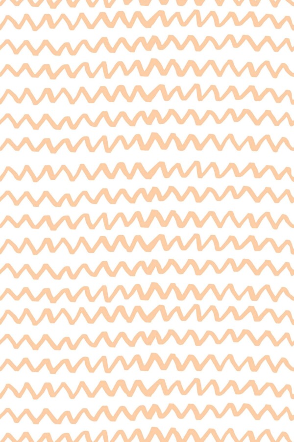 Eclectic Creative Peach Chevron Bliss Wallpaper for Walls by Fancy Walls