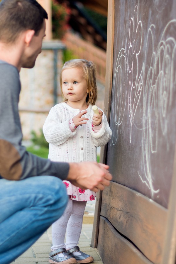 Peel and stick chalkboard Wallpaper
