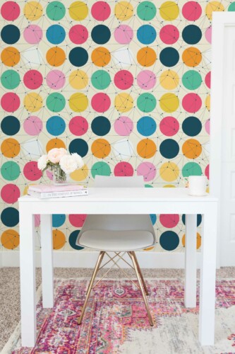 Removable wallpaper featuring Celestial Zodiac Harmony from Fancy Walls