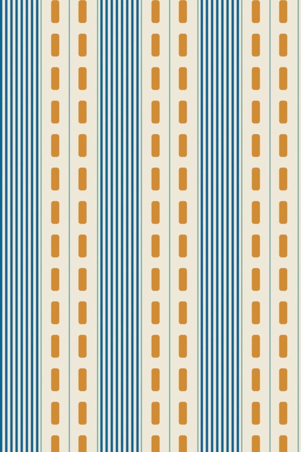 Vintage stripes in peel and stick wallpaper by Fancy Walls