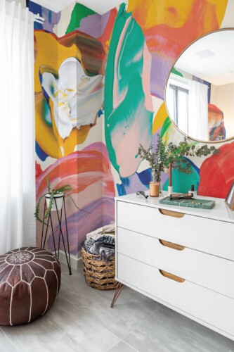Bold Paint Elegance peel and stick or non-pasted wall mural. Fancy Walls removable self-adhesive or traditional abstract brushstroke eco-friendly and PVC-free accent wall mural.