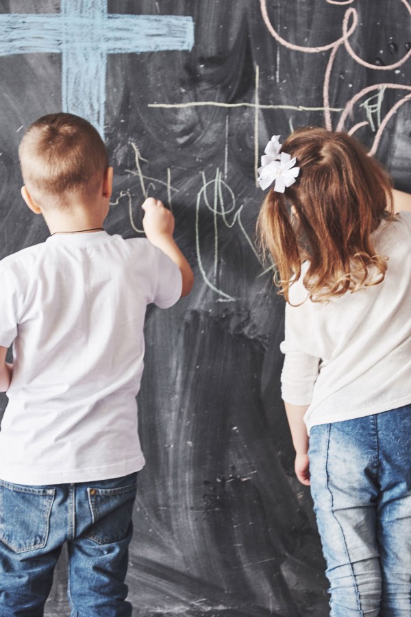 Peel and stick chalkboard Wallpaper