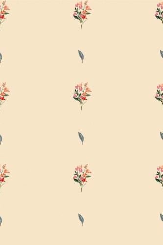 Pattern repeat of Petit floral removable wallpaper design