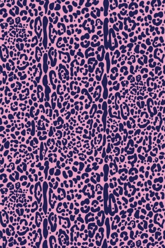 Fancy Walls Pink and Blue Bold Leopard Vibrant self-adhesive wallpaper