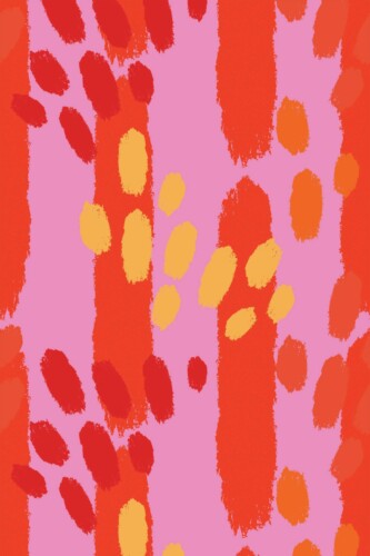 Removable Wallpaper with Pink and Red Brush Elegance from Fancy Walls