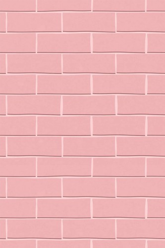 Pattern repeat of Pink brick removable wallpaper design