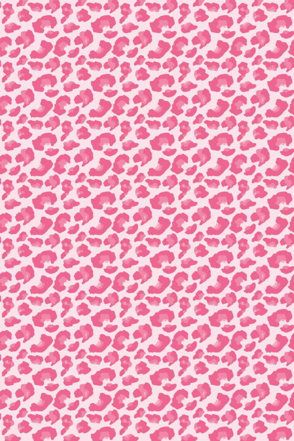 Pattern repeat of Pink cheetah print removable wallpaper design