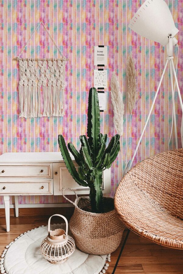 Whimsical Blush traditional wallpaper from Fancy Walls