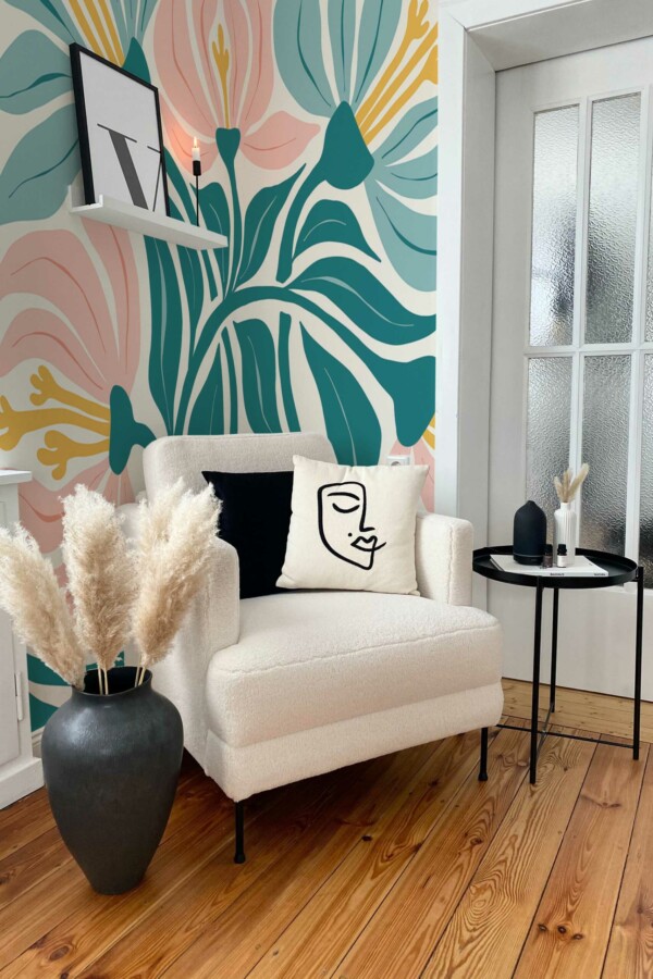 Fancy Walls Floral Bliss peel and stick wall murals