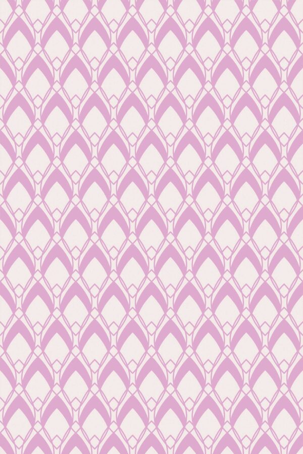 Fancy Walls sophisticated traditional wallpaper in Light Pink Geometric motif.