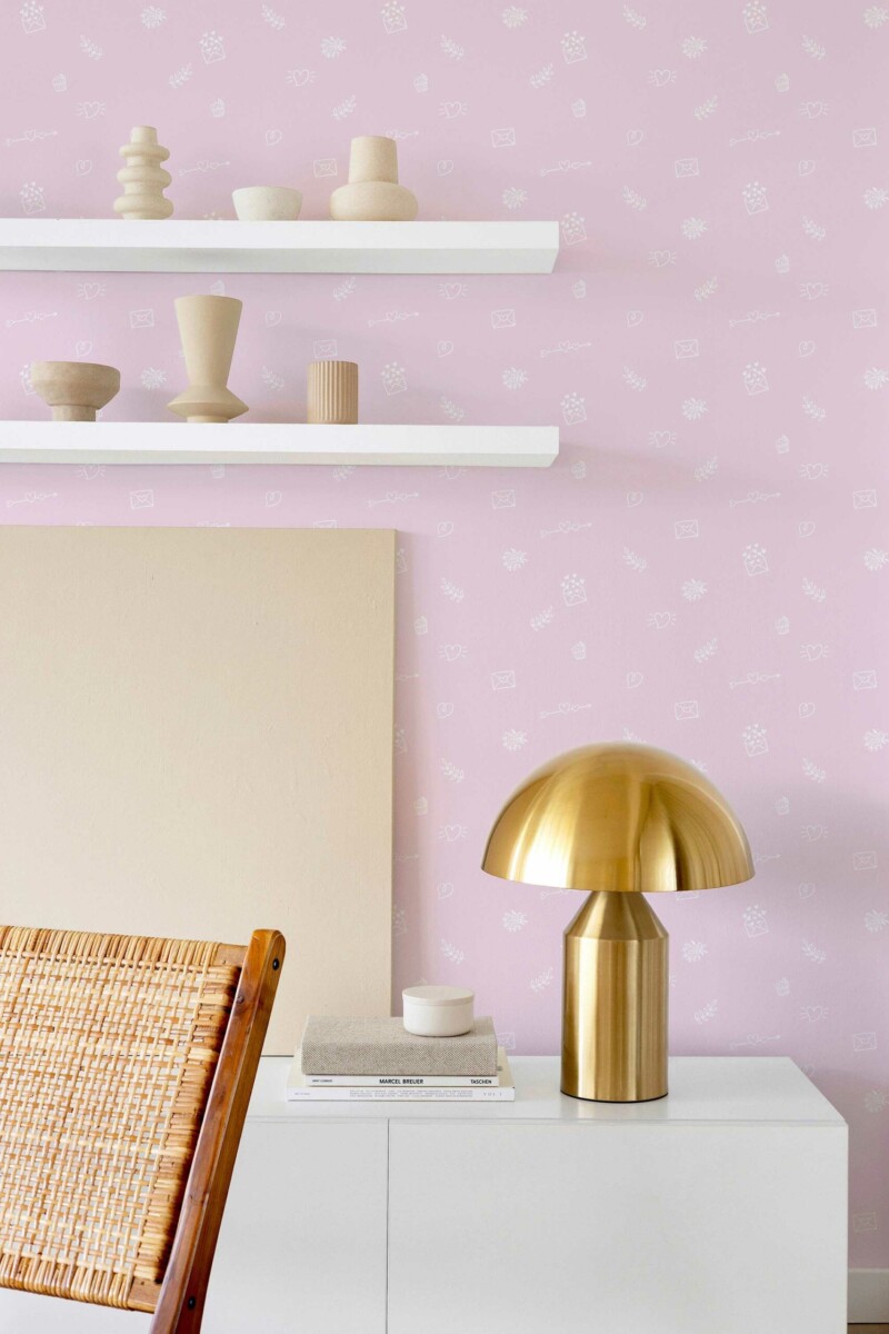 Traditional Heart Love Wallpaper for Walls by Fancy Walls