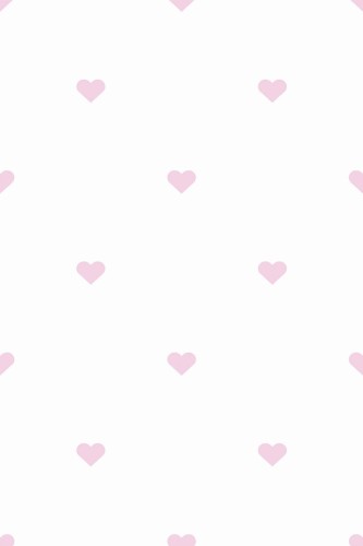 Pattern repeat of Pink heart removable wallpaper design
