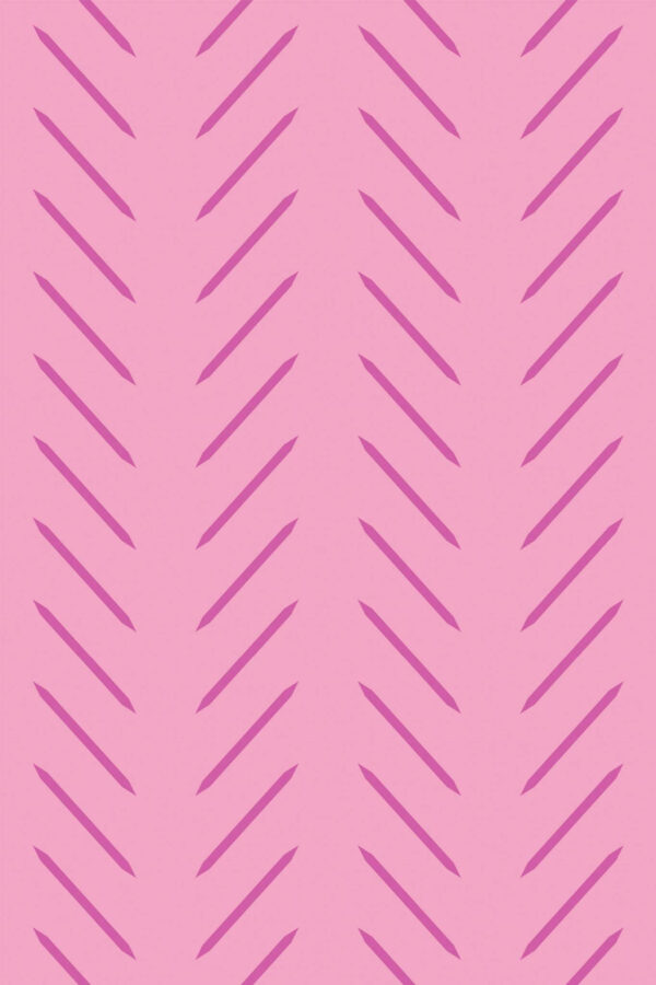 Pattern repeat of Pink Herringbone removable wallpaper design