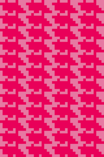 Pattern repeat of Pink houndstooth removable wallpaper design