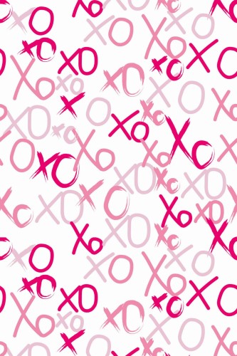 Pattern repeat of Pink preppy removable wallpaper design