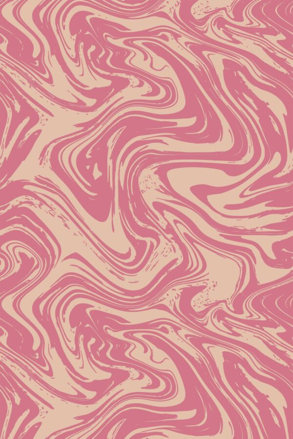 Fancy Walls traditional wallpaper featuring pink marble cream stone look