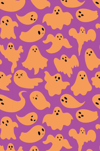 Pattern repeat of Pink Vibrant Phantoms removable wallpaper design