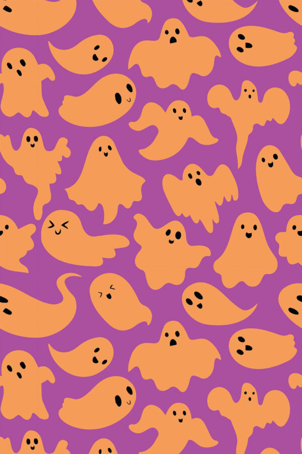 Pattern repeat of Pink Vibrant Phantoms removable wallpaper design
