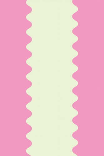 Pattern repeat of Pink Whimsy Waves removable wallpaper design