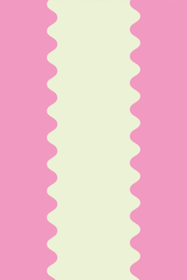 Pattern repeat of Pink Whimsy Waves removable wallpaper design