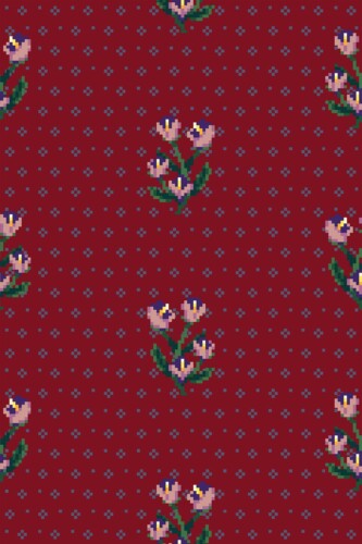 Pixel Bloom peel and stick wallpaper by Fancy Walls