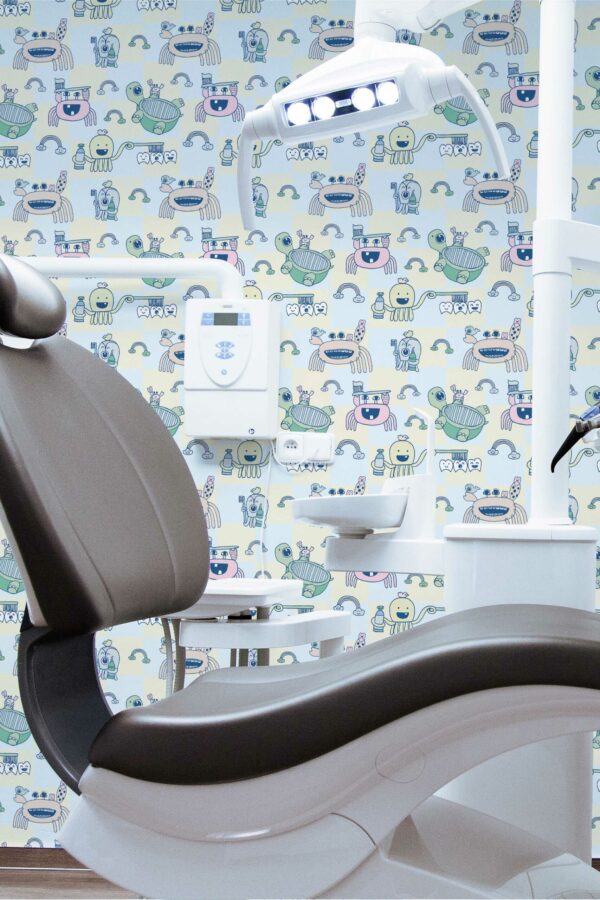 Dental Dreams unpasted wallpaper by Fancy Walls
