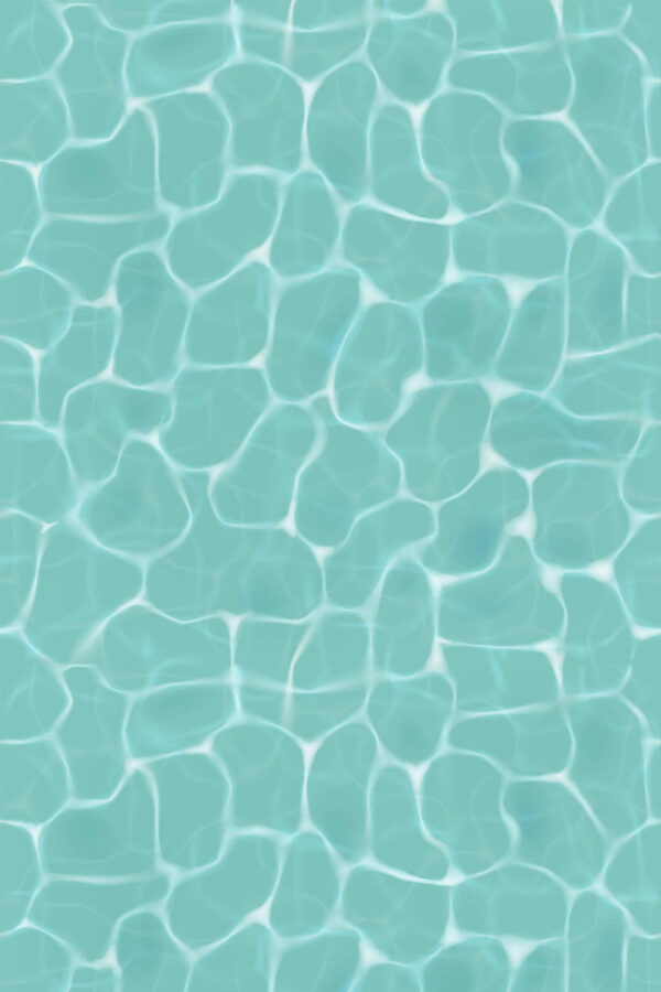 Pattern repeat of Pool water removable wallpaper design