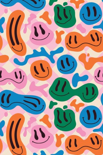 Fancy Walls FaceFest peel and stick wallpaper