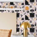 Purple Halloween unpasted wallpaper by Fancy Walls