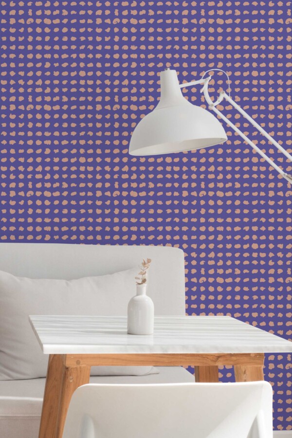 Fancy Walls Purple Spots peel and stick wallpaper