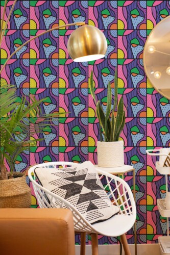 Traditional Bold Mosaic style by Fancy Walls