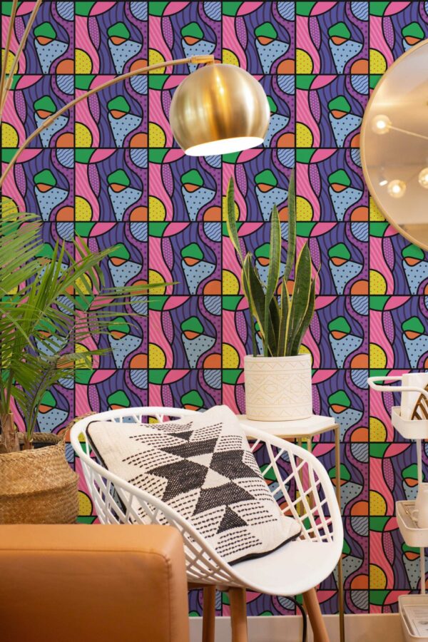 Traditional Bold Mosaic style by Fancy Walls