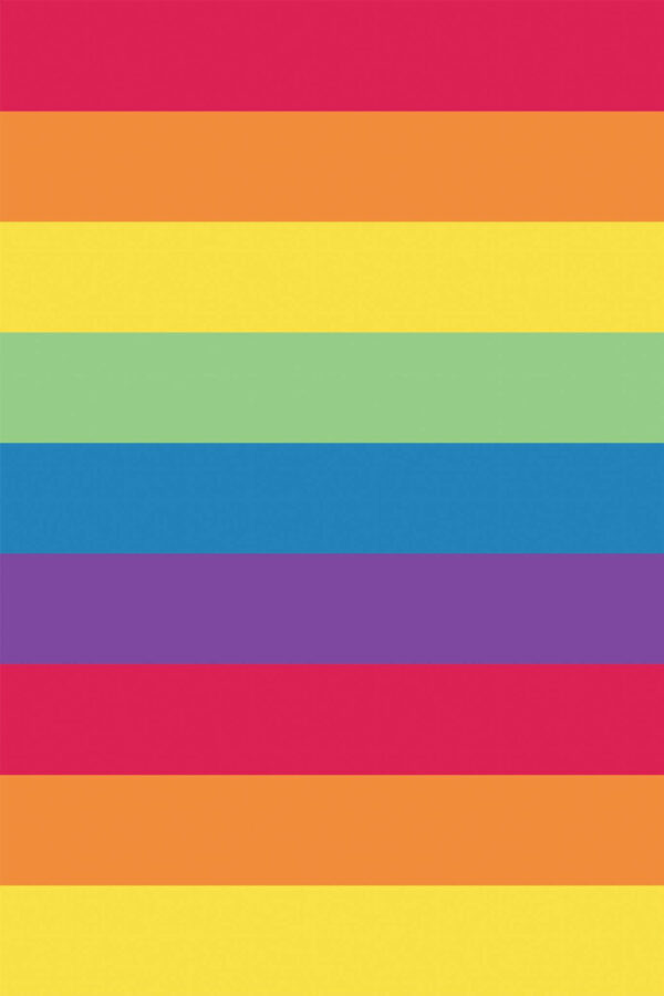 Pattern repeat of Rainbow pride flag removable wallpaper design
