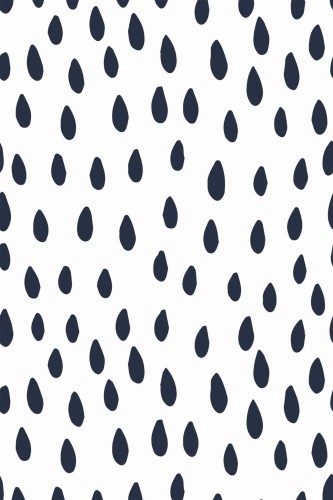 Pattern repeat of Raindrop removable wallpaper design