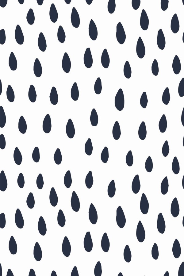 Pattern repeat of Raindrop removable wallpaper design