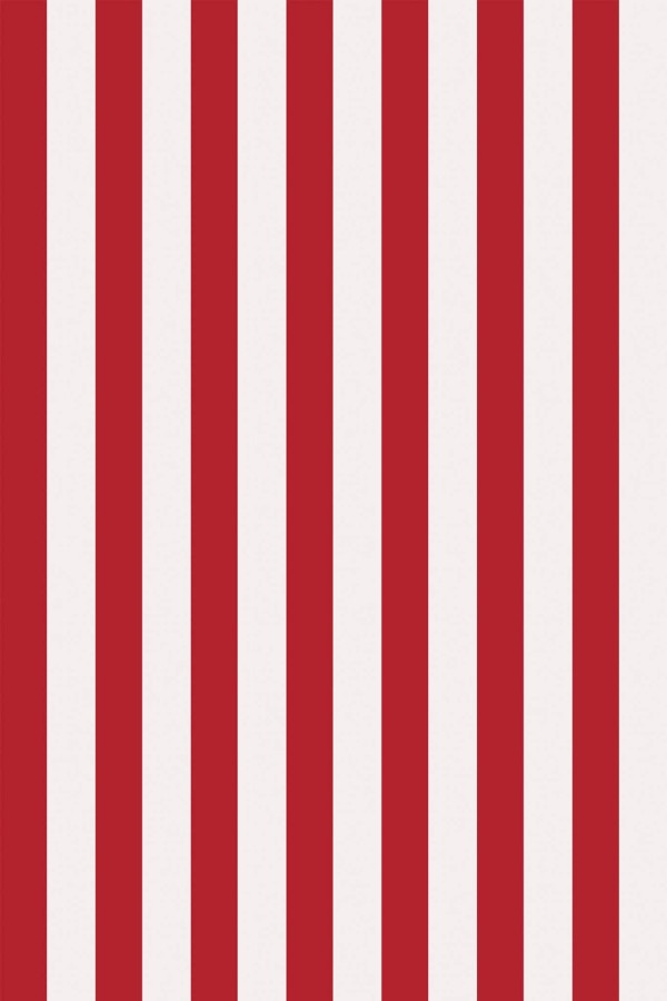 Pattern repeat of Red and white striped removable wallpaper design