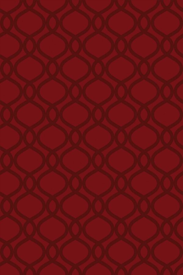 Fancy Walls Red Geometric removable wallpaper in classic retro style