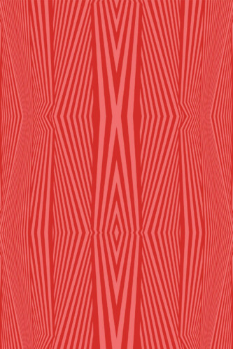 Pattern repeat of Red Geometry Bliss removable wallpaper design