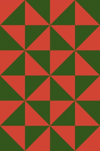 Fancy Walls Red and Green Triangles traditional wallpaper