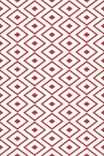 Pattern repeat of Red rhombus removable wallpaper design