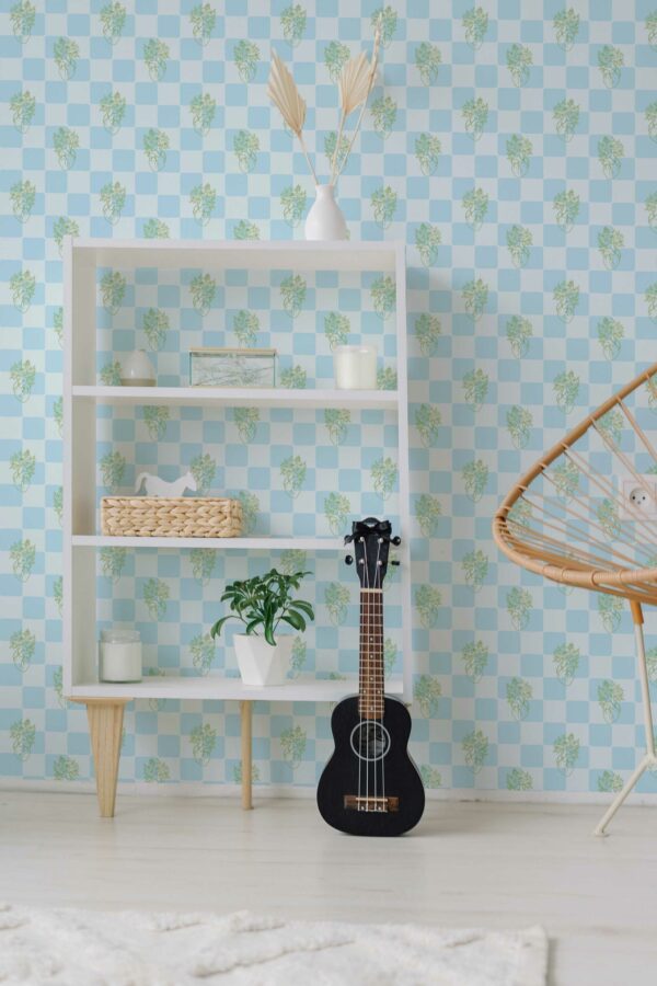 Removable Blue Hearts Wallpaper by Fancy Walls